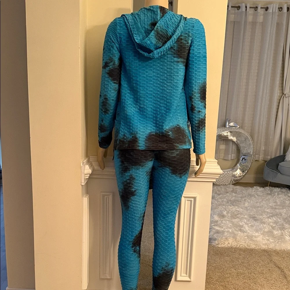 New Mix 3 piece Blue and Black Leggings Set - Picture 3 of 8
